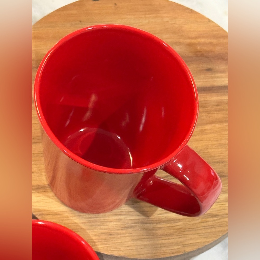 Set of Dr. Seuss Thing 1 & Thing 2 Red Ceramic Mugs Cups 12 oz - Picture 6 of 7